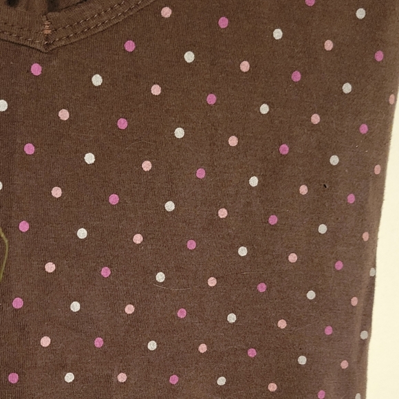 Brown polka-dot tank top - Picture 4 of 4